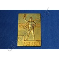 Πλακέτα του Πανελληνίου γυμναστικού Συλλόγου